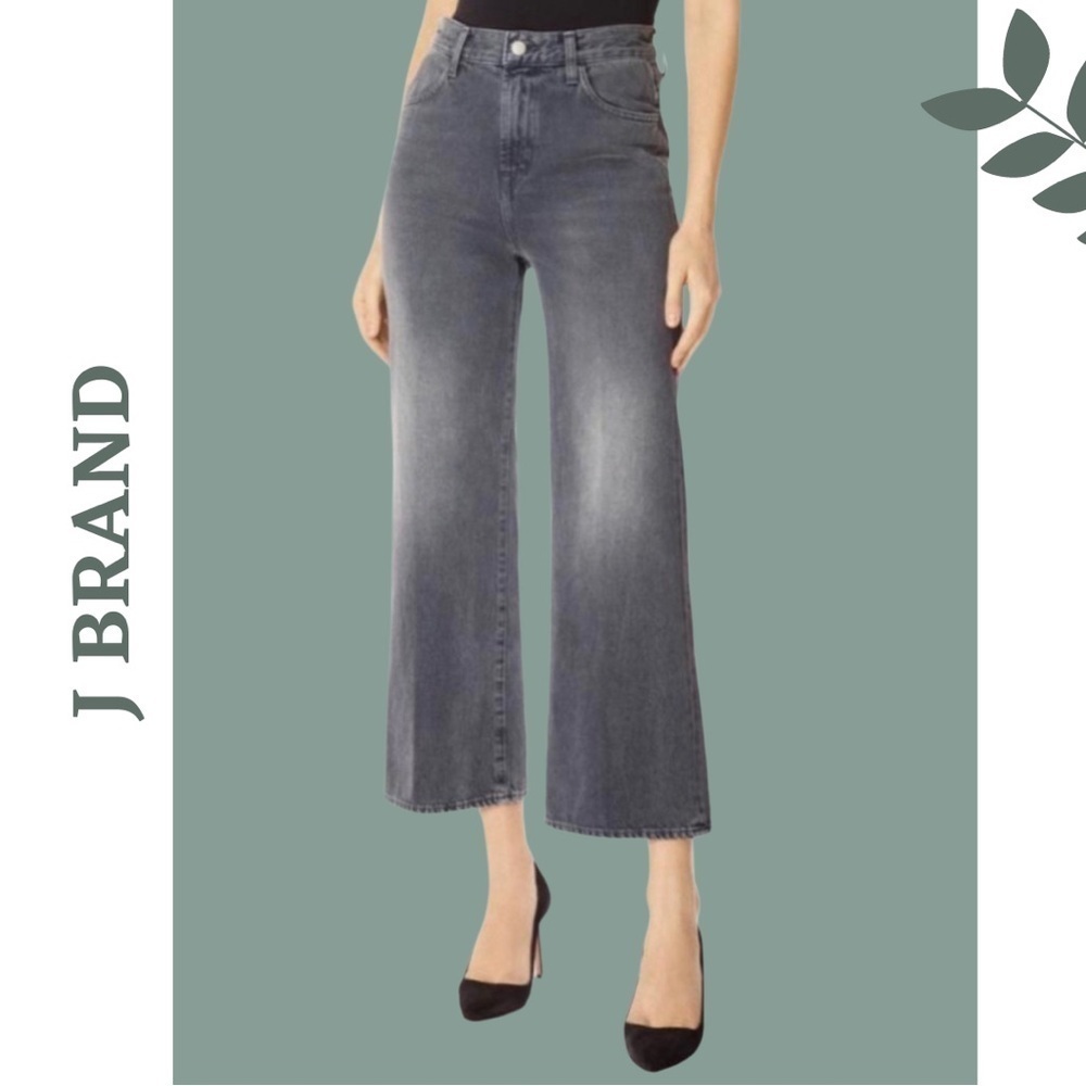 J Brand Joan Crop Jeans Grey Denim Size 26